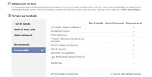 para parametre facebook