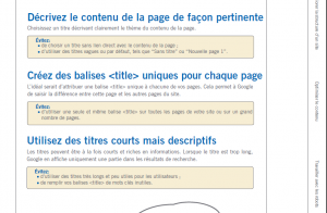 Guide de référencement Google