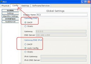 cisco packet tracer dhcp client