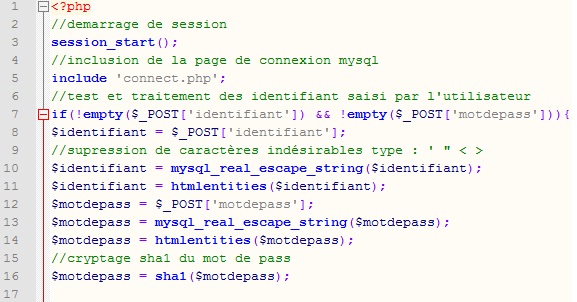 exemple de script sql