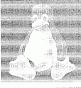 linux en ascii