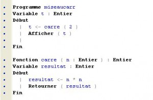 fonction algorithmique