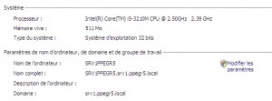 configuration system windows serveur 2008