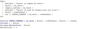 type structure et fonction et procedure en algorithmique