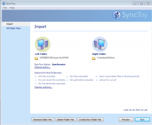 synctoy synchronisation dossier presentation