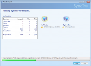 synctoy synchronisation dossier workit