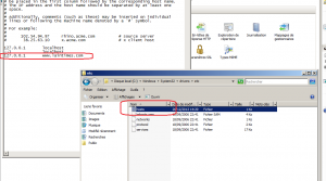 fichier hosts windows server 2k8