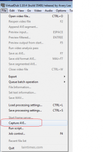 capture avi virtualdub