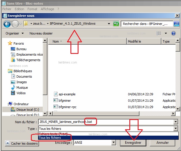 4 enregistrement format bat pour bfminer